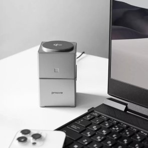 Бездротовий зарядний пристрій Proove Iron Hide 3in1 Qi2 Gray (WSIH15000003)