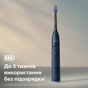Фото: Електрична зубна щітка Philips Sonicare Series 6100 Navy Blue + Travel Case (HX7403/08) № 8 | KTC