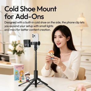 Селфі монопод Ulanzi MT86 Automatic Phone Tripod Phone Clamp Black (S023)