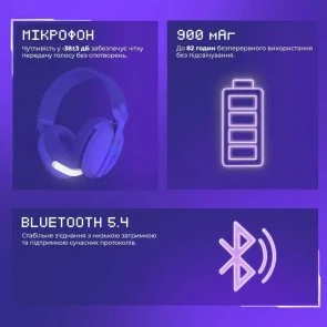 Фото: Гарнітура Proove Gaming Glimmer APP Black/Purple (WHGL00022016) № 11 | KTC