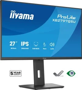 Фото: Монітор iiyama XB2797QSU-B1 Black - 27" IPS / 2560×1440 / 75 Гц / Adaptive Sync / Pivot / HAS № 5 | KTC