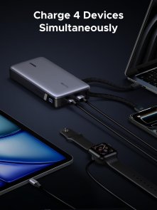 Батарея універсальна UGREEN PB552 25000mAh 165W Grey (55995B)