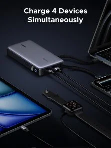 Фото: Батарея універсальна UGREEN PB552 25000mAh 165W Grey (55995B) № 8 | KTC