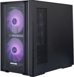 Корпус 1stPlayer AU6-BK-2FA7-14-2FA7R-1FA7 Black with window