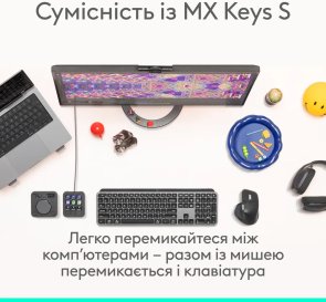 Мишка, Logitech MX Master 4 Performance Wireless/Bluetooth, Graphite