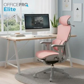 Фото: Крісло OfficePro Elite OC950GLP Gray/Light Pink № 10 | KTC