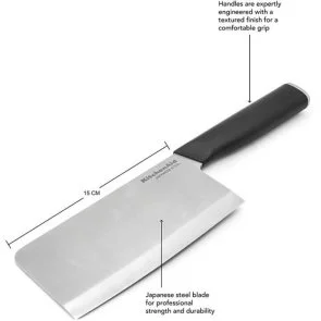 Фото: Ніж кухонний сокирка KitchenAid Coreline 15cm Black (KOG6IVSSOHOBA) № 7 | KTC