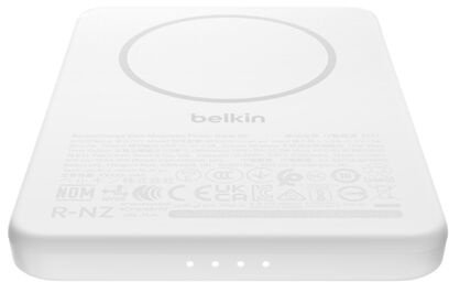 Батарея універсальна Belkin BoostCharge Slim Magnetic 5000mAh 15W White (BPD010HQWH)