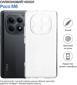 Фото: Чохол BeCover for Poco M8 - Transparancy (715056) № 4 | KTC