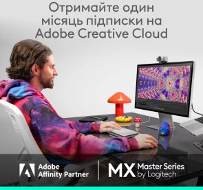 Миша Logitech MX Master 4 for Mac Wireless/Bluetooth Space Black (910-007577)