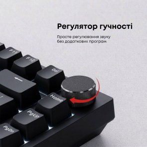 Клавіатура Ajazz AK820 Red Switch ENG/UKR USB Black (AK820-R-B)