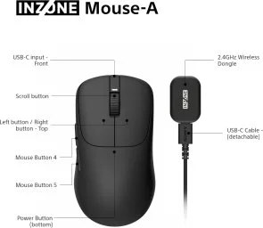 Фото: Миша Sony INZONE Wireless Black (MSEG500B.E) № 8 | KTC