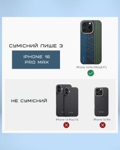 Чохол Pitaka for Apple iPhone 16 Pro Max - Tactile Woven Aries Credit Card (KI1601CRP)