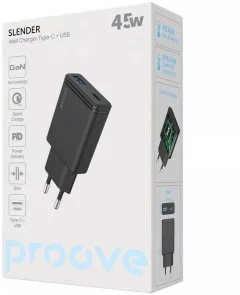 Фото: Зарядний пристрій Proove Slender 45W Black (WCSL45110001) № 10 | KTC
