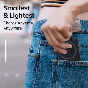 Батарея універсальна Choetech B709 Magnetic Wireless 5000mAh 20W Qi 15W Black (B709-CCBK)