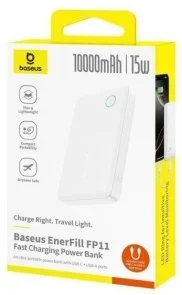 Фото: Батарея універсальна Baseus EnerFill FP11 10000mAh 15W White (P1008210C213-00) № 5 | KTC