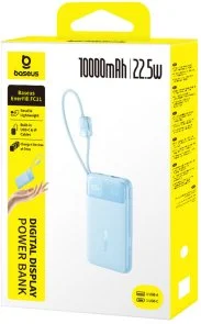 Фото: Батарея універсальна Baseus EnerFill FC11 10000mAh 22.5W Blue (E0027R06) № 3 | KTC