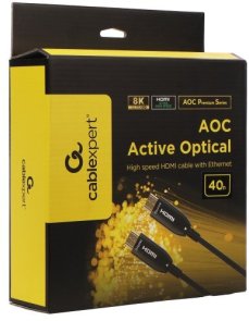  Кабель Cablexpert AOC v2.1 HDMI / HDMI 40m Black (CCBP-HDMI8K-AOC-40M-EU)