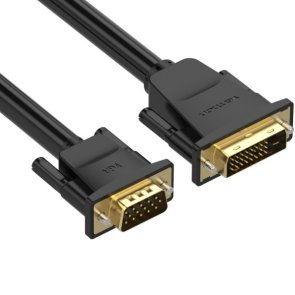Кабель Vention DVI 24-1 / VGA 1.5m Black (EABBG)
