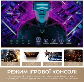 Телевізор QLED Dreame Vivid 50Q100 (Smart TV, Wi-Fi, 3840x2160)