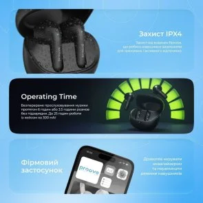 Фото: Навушники Proove Logic APP Obsidian Black (TWLG0001AP15) № 5 | KTC