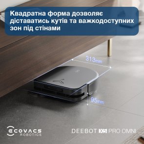 Робот-пилосос ECOVACS DEEBOT Ozmo X5 Pro Omni DDX39 Black (X5PRO OMNI DDX39 BL)