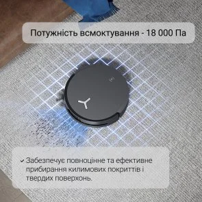 Фото: Робот-пилосос ECOVACS DEEBOT X8 Pro Omni Black (X8 Pro Omni BL) № 19 | KTC
