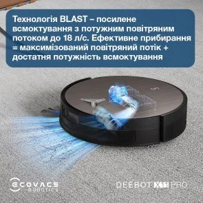 Фото: Робот-пилосос ECOVACS DEEBOT X11 PRO OMNI (DEX99-1 BLACK) № 15 | KTC