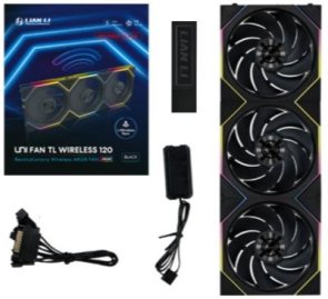 Кулер Lian-Li Uni Fan TL 120 Reverse Wireless Black 3pcs (G99.12RTL1W3B.00)