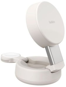 Бездротова зарядна станція Belkin Modular Charging Dock with Qi2 25W Sand (WIZ043KQSD)