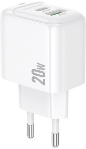 Зарядний пристрій BOROFONE BAS44A Potential PD QC3.0 20W White (6941991113840)