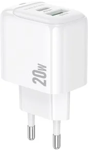 Фото: Зарядний пристрій BOROFONE BAS44A Potential PD QC3.0 20W White (6941991113840) № 2 | KTC