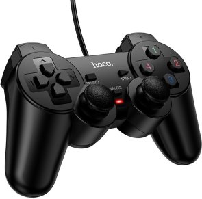 Геймпад Hoco GA3 Fast Link Wired Game Controller Black (6942007666619)