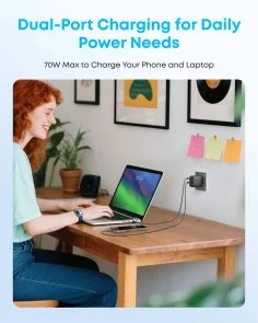 Фото: Зарядний пристрій Anker Charger 70W Black (A121CG11) № 7 | KTC