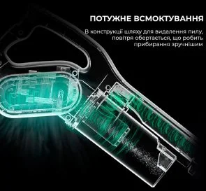 Фото: Дротовий пилосос DEERMA Stick Vacuum Cleaner Cord White (DX700 White) № 8 | KTC