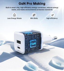 Зарядний пристрій Choetech PD5012 30W White (PD5012-EU-WH)