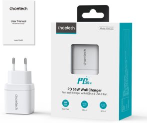 Зарядний пристрій Choetech PD6052 35W White (PD6052-EU-WH)