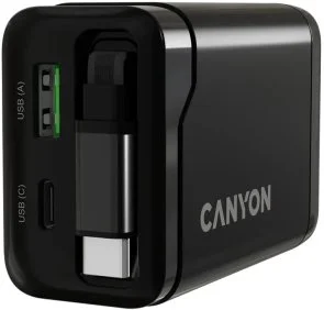 Фото: Зарядний пристрій Canyon OnCharge 65RC GaN 65W Black (CNS-CURC65ACB) № 4 | KTC