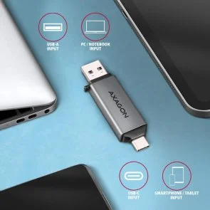Фото: Кардрідер Axagon CRE-DAC SuperSpeed USB-C/USB-A № 5 | KTC