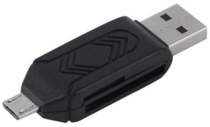Кардрідер STLab U-375 USB/OTG Black (U-375 black)