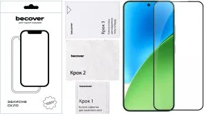 Фото: Захисне скло BeCover for Xiaomi Redmi Note 15 Pro 5G - Black (714891) № 3 | KTC
