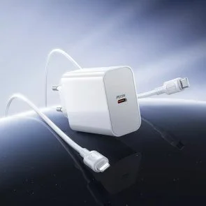 Фото: Зарядний пристрій BOROFONE BA107A Stellar 30W White with Type-C/Lighthing (6941991125355) № 6 | KTC
