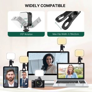 Ліхтар світлодіодний Ulanzi VL100X Selfie Light, Clip LED Light