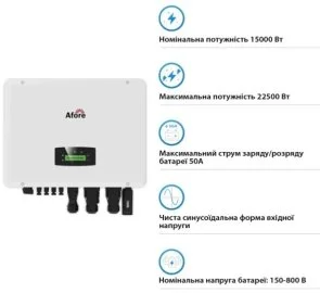 Фото: Інвертор Afore AF15K-TH Aton 15000W (AF15K-TH(Aton)) № 2 | KTC