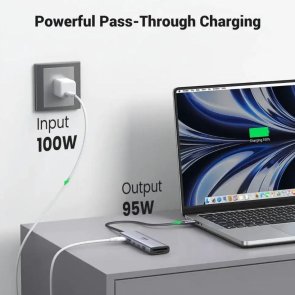 USB-хаб UGREEN CM511 7in1 Grey (45521)