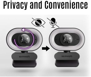 Веб-камера Streamplify CAM PLUS-FHD-2M60-LIGHT, Black
