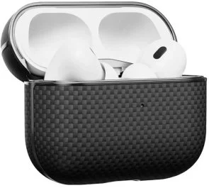 Фото: Чохол Pitaka for Airpods Pro 2Gen - Aramid Fiber Magnetic Plain Black/Grey (APM2401) № 2 | KTC