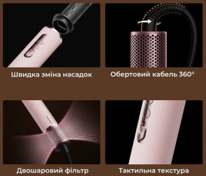 Мультистайлер Dreame AirStyle Pro HI 8in1 Pink (AMS01A)