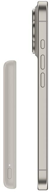 Батарея універсальна Belkin BoostCharge Slim 5000mAh 15W Qi2 7.5W Sand (BPD020HQSA)