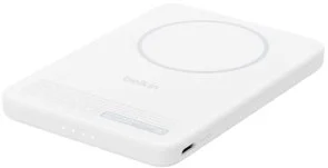 Батарея універсальна Belkin BoostCharge Slim 5000mAh 20W Qi2 15W with Kickstand White (BPD011HQWH)